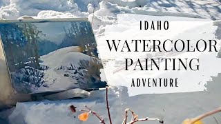Why it’s so Hard to Paint Snow?!🤯Plein Air Watercolor