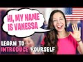 How to INTRODUCE Yourself in English