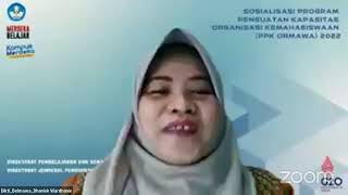 Sosialisasi PPK Ormawa 2022 LLDikti III, IV, V