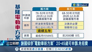 罷免一階過了想挽回民心? 謝國樑突降電動車申請門檻 市民諷: 要被罷免急了 拿市庫替自己洗白? 綠嗆謝國樑:政策買票不演了｜記者 林俊華 王承義 侯彩紅｜【台灣要聞】20240317｜三立iNEWS