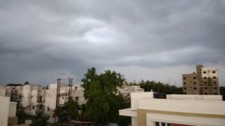 Big scary face of nature (Big black clouds at Vadodara)