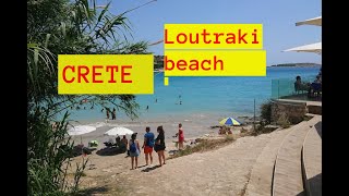 Loutraki beach near Chania in Crete , GREECE #2021