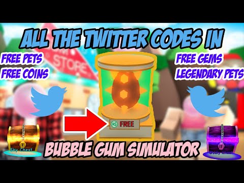 Bubble Gum Simulator Twitter Codesfree Legendary Eggs -