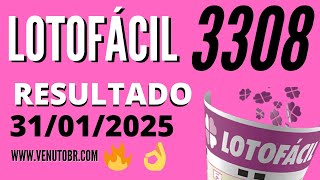 🍀 Resultado Lotofácil 3308, Resultado da lotofacil de hoje concurso 31/01