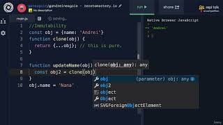 JavaScript Adv Concepts Functional Programming 0709 Immutability