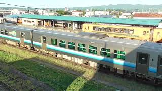 2024.09.07　JR五所川原駅　五能線 弘前行き到着【GV-E400系・2835D】