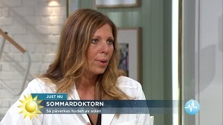 Så många ägg är 15 minuter i solen - Läkaren svarar på frågor om sommarhud - Nyhetsmorgon (TV4)