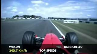 F1 2003 Rubens Barrichello Ferrari F2003 GA on board Silverstone