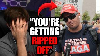 Trump Fan Gets RUDE AWAKENING as His Argument BACKFIRES