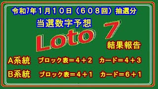 #ロト７ #結果照合  #次回当選数字予想