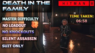 HITMAN 3 - DEATH IN THE FAMILY, Dartmoor (Master Silent Assassin Suit Only No Knockouts No Loadout)