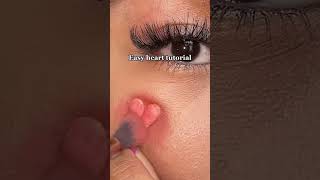 Easy heart tutorial! #makeup #makeuphacks #IPSY