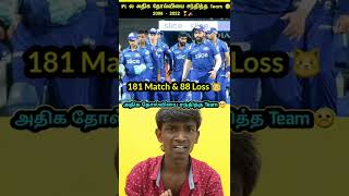 😜 IPL ல அதிக தோல்வியை சந்தித்த Team 🤭 | Most Losses In IPL | #shorts