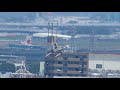 名古屋空港に着陸するfda機 イエロー ja07fj fda airplane which lands at nagoya airport 2018.6.16