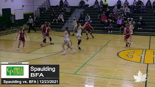 Girls HS Basketball | Spaulding vs BFA | 12/23/2021