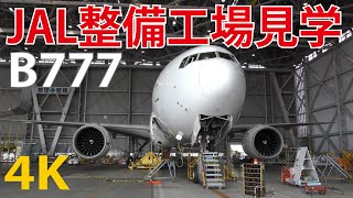 【4K動画】JAL工場見学（羽田空港）日本航空（整備場）ボーイング777（東京オリンピックデザイン同型機）Tokyo Japan