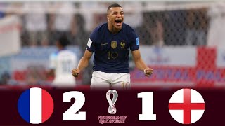 مباراة تاريخية ● فرنسا وانكلترا 2-1 ربع نهائي كاس العالم 2022 وجنون [عصام الشوالي] 4k