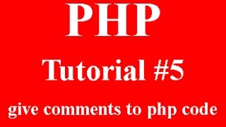 PHP Programming Part 5: comments in php