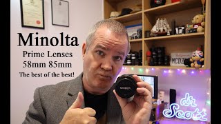 Minolta Lenses - 58mm and 85mm
