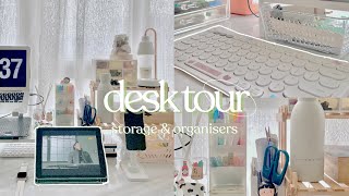 🌿budget wfh desk setup (aesthetic + 超实用) ⌇shopee finds, acrylic storage \u0026 more | 桌面收纳好物📚 | malaysia