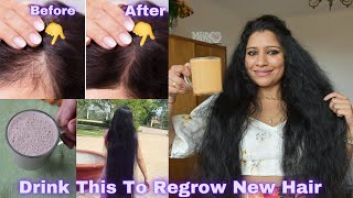 Most Powerful Drink To Regrow New Hair,Stop Hair Loss,Thick, Long,Strong Hair/ Drink For Hair Regrow