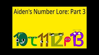 Aiden's Number lore (10-13)