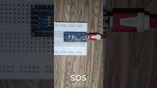 SOS Signal using Morse Code with onboard LED on Arduino Nano #sos #signal #arduinonano #diy