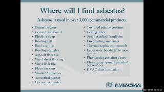 LDEQ Enviroschool Webinar – Understanding Asbestos & Lead