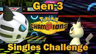 🔴 Gen 3 Pokemon Champions SINGLES Challenge