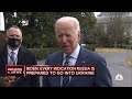 President Biden says threat of Russian invasion of Ukraine remains 'very high'