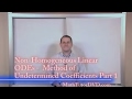 Lesson 13 - Non-Homogeneous ODEs Method Of Undetermined Coefficients, Part 1