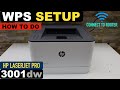 HP LaserJet Pro 3001dw WPS Setup.