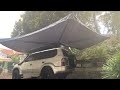 Demostrasi Awning Camper Truck SUV Best Wing Solution 270°Awning 2.5M Free Standing