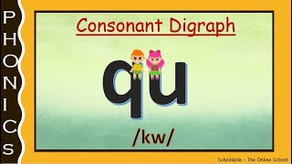 Consonant Digraph ‘Qu’ Words_Step by Step learning_Easy phonics_Early reading \u0026 writing skills-L#10