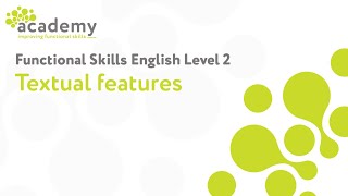 L2 Functional Skills Textual Features (Final)