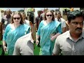 Pawan Kalyan Wife Anna Lezhneva Visuals @ Pawan Kalyan and Chandrababu Naidu Oath Ceremony