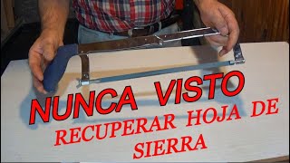 Cómo HACER tu propia HOJA de CALADORA RECICLADA para MADERA / Juan Carlos Aquila