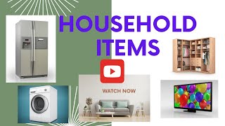 Learning English Vocabulary – 30 Household Items