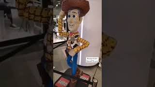 😍 Giant Lego Woody the cowboy from Toy Story | Pixar | Disney #shorts #toystory #lego