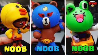 BRAWLSTARS X LINEFRIENDS clay Art - Sally Leon, LEONARD Carl, El Brown