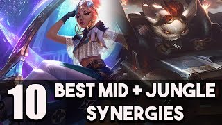 10 Best Mid + Jungle Synergies/Combos To Hard Carry Solo/Duo Queue In League of Legends