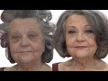 Glam Makeup For Grandma! Step-by-step Makeover 👑 Fierce Aging with Nikol Johnson