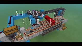 Minecraft Bedrock: Self-Sustaining Kelp Smelter