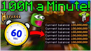 How to Earn 100M in a Single Minute! (Hypixel Skyblock)