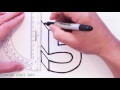 how to draw the number 5 in 3d