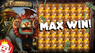 😱 HUGE 20,000x MAX WIN HIT ON NEW TARASQUE SLOT!