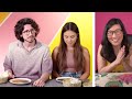 Americans Try Mexican Food For The First Time! (Menudo, Chapulines, Chiles en Nogada)