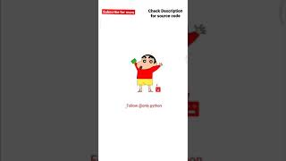 Draw Shinchan on Mobile phone using python turtle graphics by @only.python #shinchan #python #viral