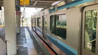 【相模線】橋本駅4番線折り返しワンマン各駅停車茅ケ崎行きE131系500番台発車