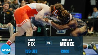 Daton Fix vs. Michael McGee: 2022 NCAA wrestling championship semifinal (133 lb.)